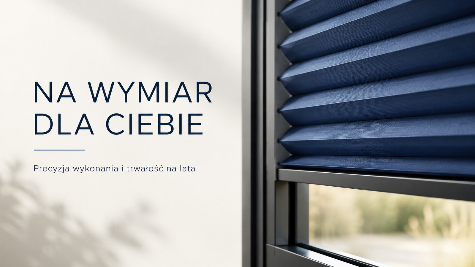 Plisa wykonana na wymiar w jasnym wnętrzu